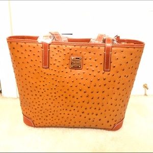 Dooney & Bourke Ostrich Charleston (Tan) NWT